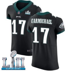 Elite Men's Harold Carmichael Black Alternate Jersey - #17 Football Philadelphia Eagles Super Bowl LII Vapor Untouchable