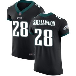 Elite Men's Wendell Smallwood Black Alternate Jersey - #28 Football Philadelphia Eagles Vapor Untouchable