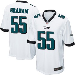 Game Men's Brandon Graham White Road Jersey - #55 Football Philadelphia Eagles
