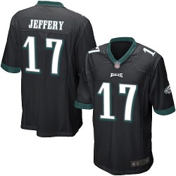 Game Men's Alshon Jeffery Black Alternate Jersey - #17 Football Philadelphia Eagles