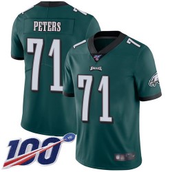 Limited Men's Jason Peters Midnight Green Home Jersey - #71 Football Philadelphia Eagles 100th Season Vapor Untouchable