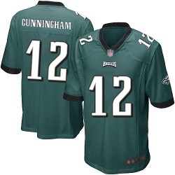 Game Men's Randall Cunningham Midnight Green Home Jersey - #12 Football Philadelphia Eagles