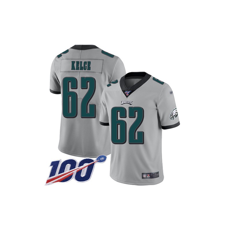 Gridiron Grip Jason Kelce #62 Philadelphia Football T-Shirt Cotton Jersey