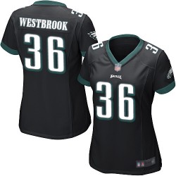 Game Women's Brian Westbrook Black Alternate Jersey - #36 Football Philadelphia Eagles