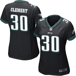 Game Women's Corey Clement Black Alternate Jersey - #30 Football Philadelphia Eagles