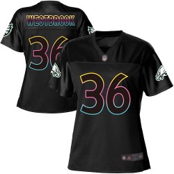 Game Women's Brian Westbrook Black Jersey - #36 Football Philadelphia Eagles Fashion