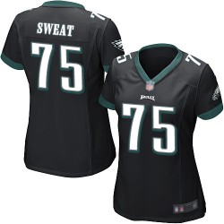 Game Women's Josh Sweat Black Alternate Jersey - #75 Football Philadelphia Eagles