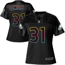 Game Women's Jalen Mills Black Jersey - #31 Football Philadelphia Eagles Fashion