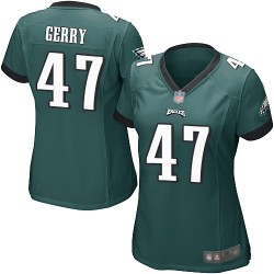Game Women's Nate Gerry Midnight Green Home Jersey - #47 Football Philadelphia Eagles