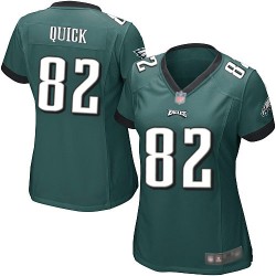 Game Women's Mike Quick Midnight Green Home Jersey - #82 Football Philadelphia Eagles