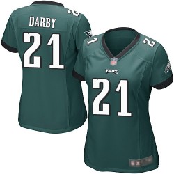 Game Women's Ronald Darby Midnight Green Home Jersey - #21 Football Philadelphia Eagles