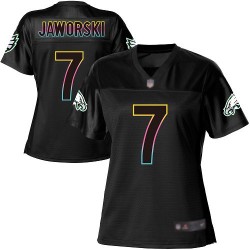 Game Women's Ron Jaworski Black Jersey - #7 Football Philadelphia Eagles Fashion