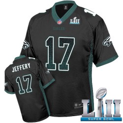 Limited Men's Alshon Jeffery Black Jersey - #17 Football Philadelphia Eagles Super Bowl LII Drift Fashion