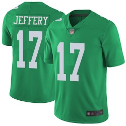 Limited Men's Alshon Jeffery Green Jersey - #17 Football Philadelphia Eagles Rush Vapor Untouchable