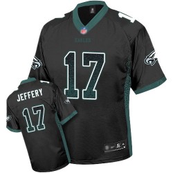 Limited Men's Alshon Jeffery Black Jersey - #17 Football Philadelphia Eagles Drift Fashion