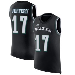 Limited Men's Alshon Jeffery Black Jersey - #17 Football Philadelphia Eagles Rush Player Name & Number Tank Top