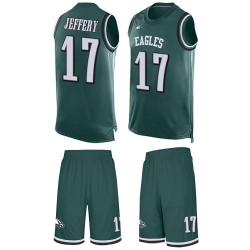 Limited Men's Alshon Jeffery Midnight Green Jersey - #17 Football Philadelphia Eagles Tank Top Suit