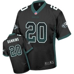 Limited Men's Brian Dawkins Black Jersey - #20 Football Philadelphia Eagles Drift Fashion