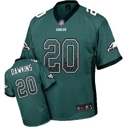 Limited Men's Brian Dawkins Midnight Green Jersey - #20 Football Philadelphia Eagles Drift Fashion