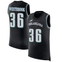 Limited Men's Brian Westbrook Black Jersey - #36 Football Philadelphia Eagles Rush Player Name & Number Tank Top