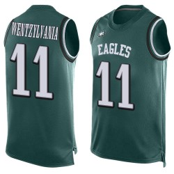 Limited Men's Carson Wentz Midnight Green Jersey - #11 Football Philadelphia Eagles Wentzylvania Player Name & Number Tank Top
