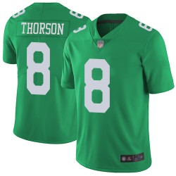 Limited Men's Clayton Thorson Green Jersey - #8 Football Philadelphia Eagles Rush Vapor Untouchable