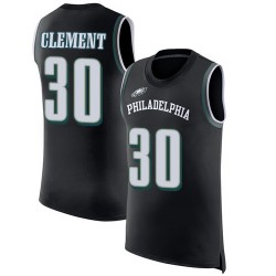 Limited Men's Corey Clement Black Jersey - #30 Football Philadelphia Eagles Rush Player Name & Number Tank Top