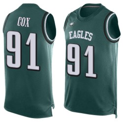 Limited Men's Fletcher Cox Midnight Green Jersey - #91 Football Philadelphia Eagles Player Name & Number Tank Top