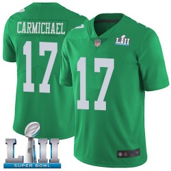 Limited Men's Harold Carmichael Green Jersey - #17 Football Philadelphia Eagles Super Bowl LII Rush Vapor Untouchable