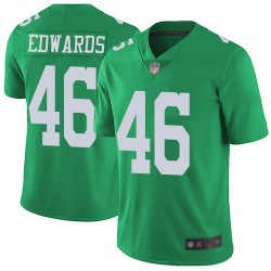 Limited Men's Herman Edwards Green Jersey - #46 Football Philadelphia Eagles Rush Vapor Untouchable