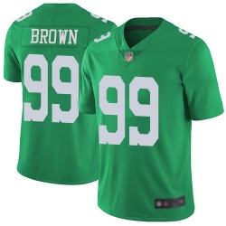 Limited Men's Jerome Brown Green Jersey - #99 Football Philadelphia Eagles Rush Vapor Untouchable