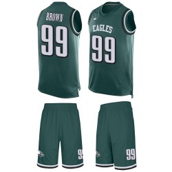 Limited Men's Jerome Brown Midnight Green Jersey - #99 Football Philadelphia Eagles Tank Top Suit