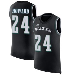 Limited Men's Jordan Howard Black Jersey - #24 Football Philadelphia Eagles Rush Player Name & Number Tank Top