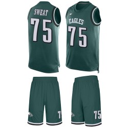 Limited Men's Josh Sweat Midnight Green Jersey - #75 Football Philadelphia Eagles Tank Top Suit