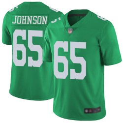Limited Men's Lane Johnson Green Jersey - #65 Football Philadelphia Eagles Rush Vapor Untouchable