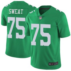 Limited Men's Josh Sweat Green Jersey - #75 Football Philadelphia Eagles Rush Vapor Untouchable