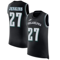 Limited Men's Malcolm Jenkins Black Jersey - #27 Football Philadelphia Eagles Rush Player Name & Number Tank Top