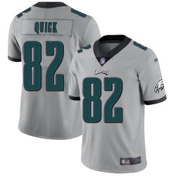 Limited Men's Mike Quick Silver Jersey - #82 Football Philadelphia Eagles Inverted Legend