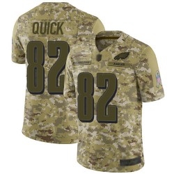 Limited Men's Mike Quick Camo Jersey - #82 Football Philadelphia Eagles 2018 Salute to Service