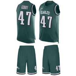 Limited Men's Nate Gerry Midnight Green Jersey - #47 Football Philadelphia Eagles Tank Top Suit