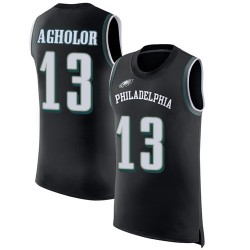 Limited Men's Nelson Agholor Black Jersey - #13 Football Philadelphia Eagles Rush Player Name & Number Tank Top