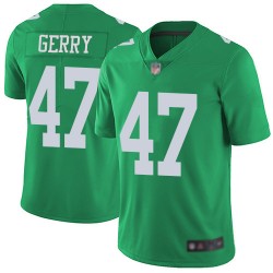 Limited Men's Nate Gerry Green Jersey - #47 Football Philadelphia Eagles Rush Vapor Untouchable