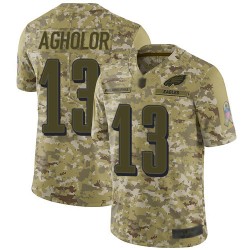 Limited Men's Nelson Agholor Camo Jersey - #13 Football Philadelphia Eagles 2018 Salute to Service
