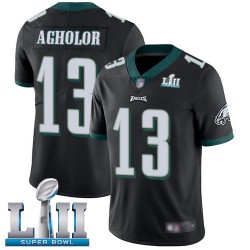 Limited Men's Nelson Agholor Black Alternate Jersey - #13 Football Philadelphia Eagles Super Bowl LII Vapor Untouchable