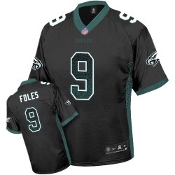 Limited Men's Nick Foles Black Jersey - #9 Football Philadelphia Eagles Drift Fashion