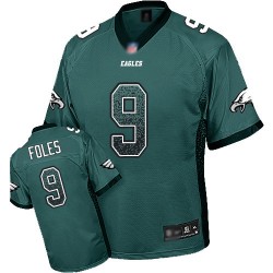 Limited Men's Nick Foles Midnight Green Jersey - #9 Football Philadelphia Eagles Drift Fashion