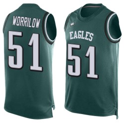 Limited Men's Paul Worrilow Midnight Green Jersey - #52 Football Philadelphia Eagles Player Name & Number Tank Top