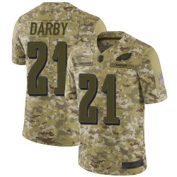 Limited Men's Ronald Darby Camo Jersey - #21 Football Philadelphia Eagles 2018 Salute to Service