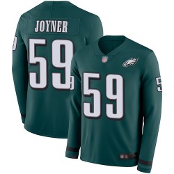 Limited Men's Seth Joyner Green Jersey - #59 Football Philadelphia Eagles Therma Long Sleeve