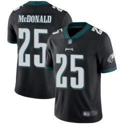 Limited Men's Tommy McDonald Black Alternate Jersey - #25 Football Philadelphia Eagles Vapor Untouchable